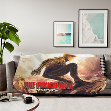 Load image into Gallery viewer, Saitama and Genos Sherpa Blanket
