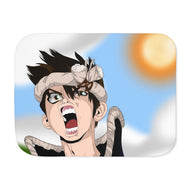 Anime Dr. Stone Sherpa Blanket
