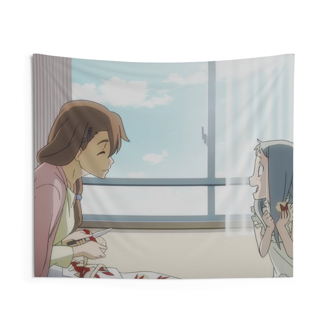 Menma and Jintan's mother Indoor Wall Tapestry