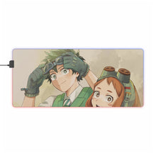 Load image into Gallery viewer, My Hero Academia Izuku Midoriya, Ochako Uraraka RGB LED Mouse Pad (Desk Mat)
