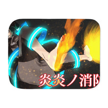 Load image into Gallery viewer, Anime Fire Force Sherpa Blanket
