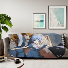 Load image into Gallery viewer, Anime Neon Genesis Evangelion Sherpa Blanket
