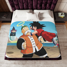 Load image into Gallery viewer, Goku Grandfather Sherpa Blanket
