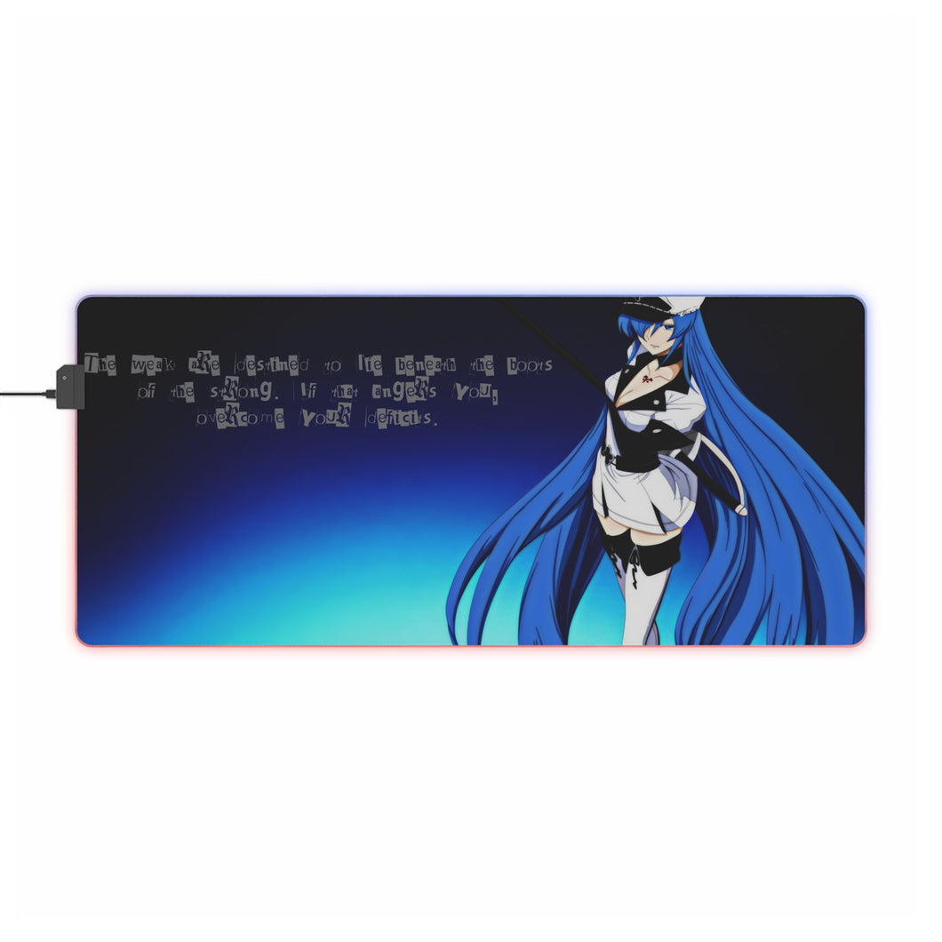 Anime Akame ga Kill! RGB LED Mouse Pad (Desk Mat)