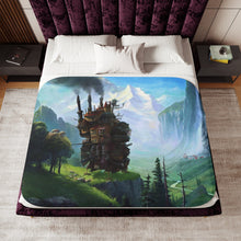 Load image into Gallery viewer, Howl&#39;s Moving Castle Sherpa Blanket
