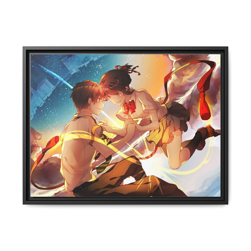 Taki and Mitsuha (Your Name) Canvas Framed Art Print