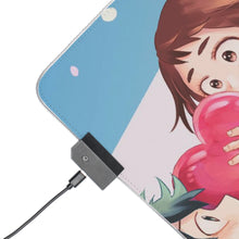 Load image into Gallery viewer, My Hero Academia Izuku Midoriya, Ochako Uraraka RGB LED Mouse Pad (Desk Mat)

