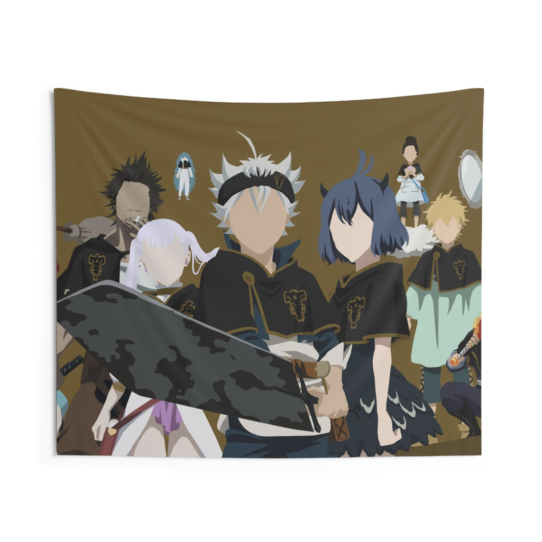 Black Clover Asta, Noelle Silva, Yami Sukehiro, Nero Indoor Wall Tapestry
