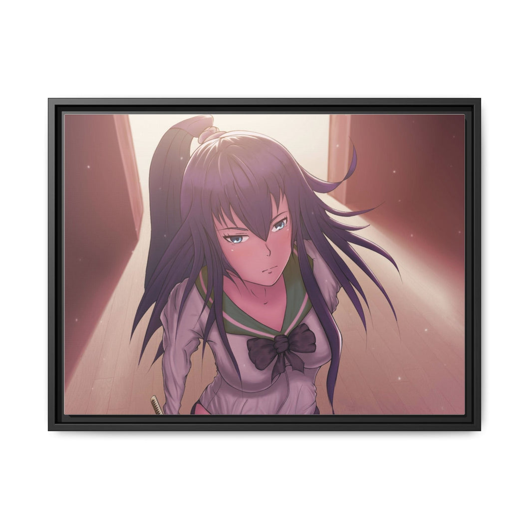 Busujima Saeko Canvas Framed Art Print