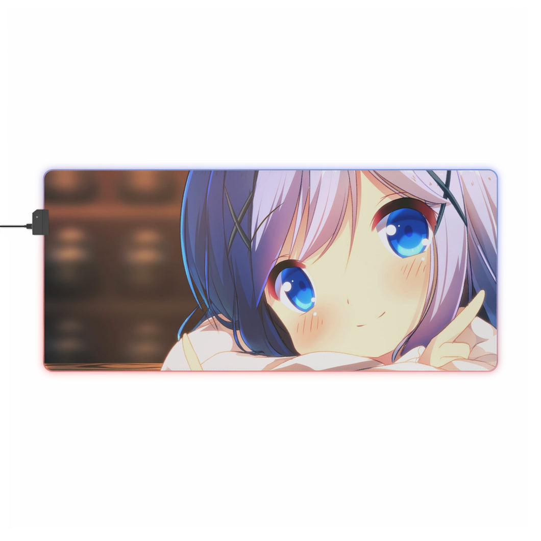 Is The Order A Rabbit? RGB LED Mouse Pad (Desk Mat)