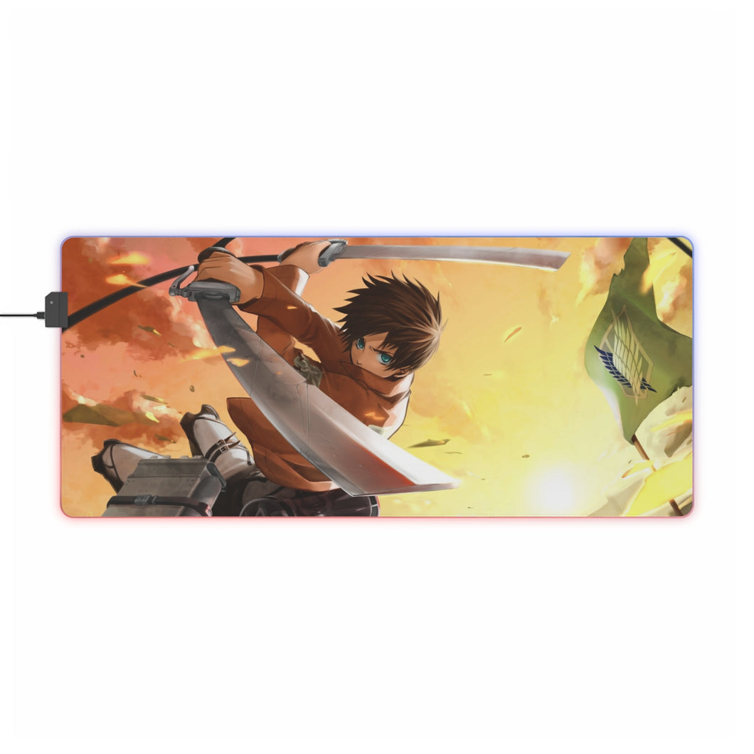 Anime Attack On Titan RGB LED Mouse Pad (Desk Mat)