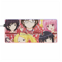 Load image into Gallery viewer, The World God Only Knows Keima Katsuragi, Elucia De Lute Ima, Shiori Shiomiya, Kanon Nakagawa, Ayumi Takahara RGB LED Mouse Pad (Desk Mat)
