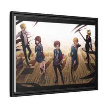 Load image into Gallery viewer, Durarara!! Shizuo Heiwajima, Celty Sturluson, Masaomi Kida, Anri Sonohara Canvas Framed Art Print
