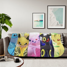 Load image into Gallery viewer, Eeveelution Sherpa Blanket
