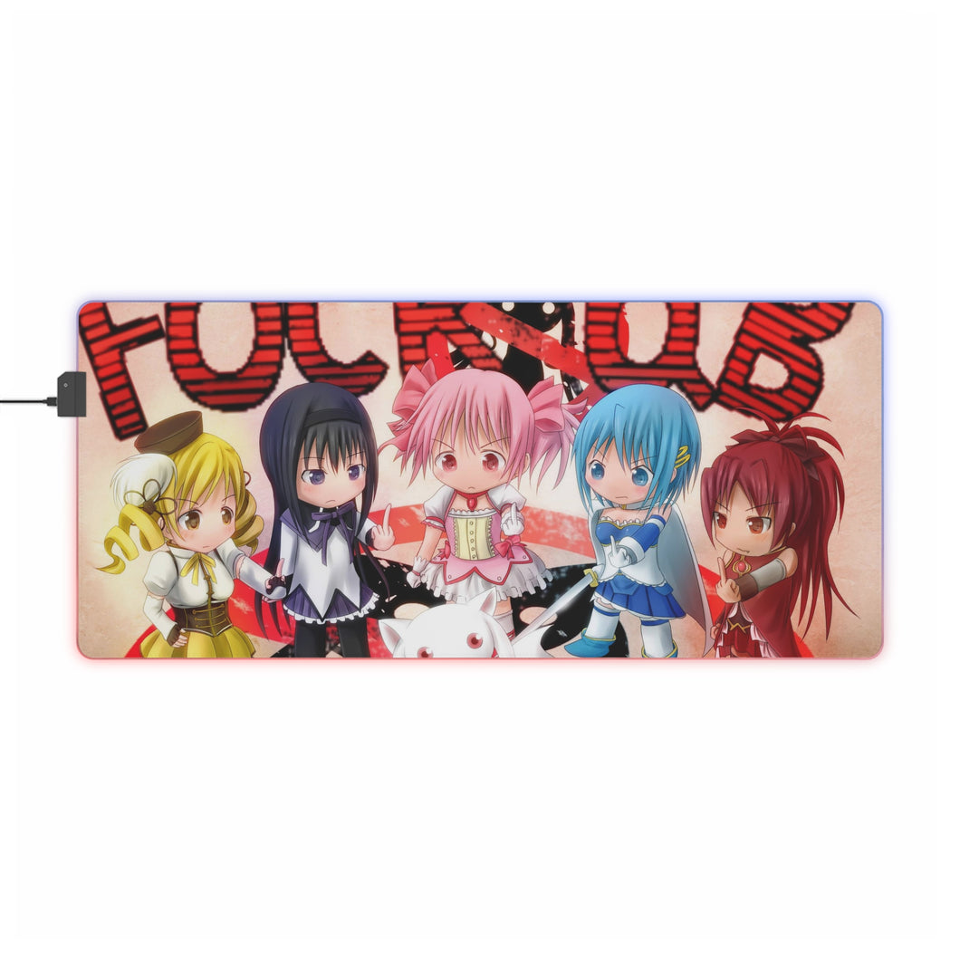 Puella Magi Madoka Magica RGB LED Mouse Pad (Desk Mat)