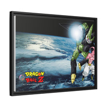 Load image into Gallery viewer, Frieza, Cell, Buu and Earth Canvas Framed Art Print
