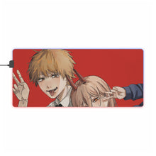 Load image into Gallery viewer, Anime Chainsaw Man RGB LED Mouse Pad (Desk Mat)
