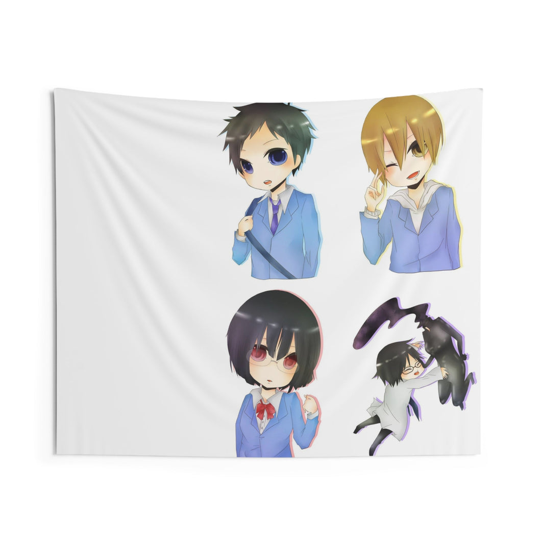 Durarara!! Celty Sturluson, Masaomi Kida, Anri Sonohara, Shinra Kishitani Indoor Wall Tapestry