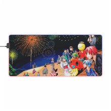 Load image into Gallery viewer, Assassination Classroom Koro-sensei, Karma Akabane, Nagisa Shiota, Kaede Kayano, Rio Nakamura RGB LED Mouse Pad (Desk Mat)
