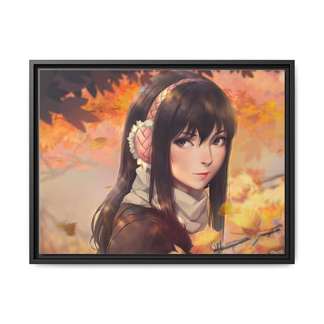 Kana Kimishima Face Canvas Framed Art Print
