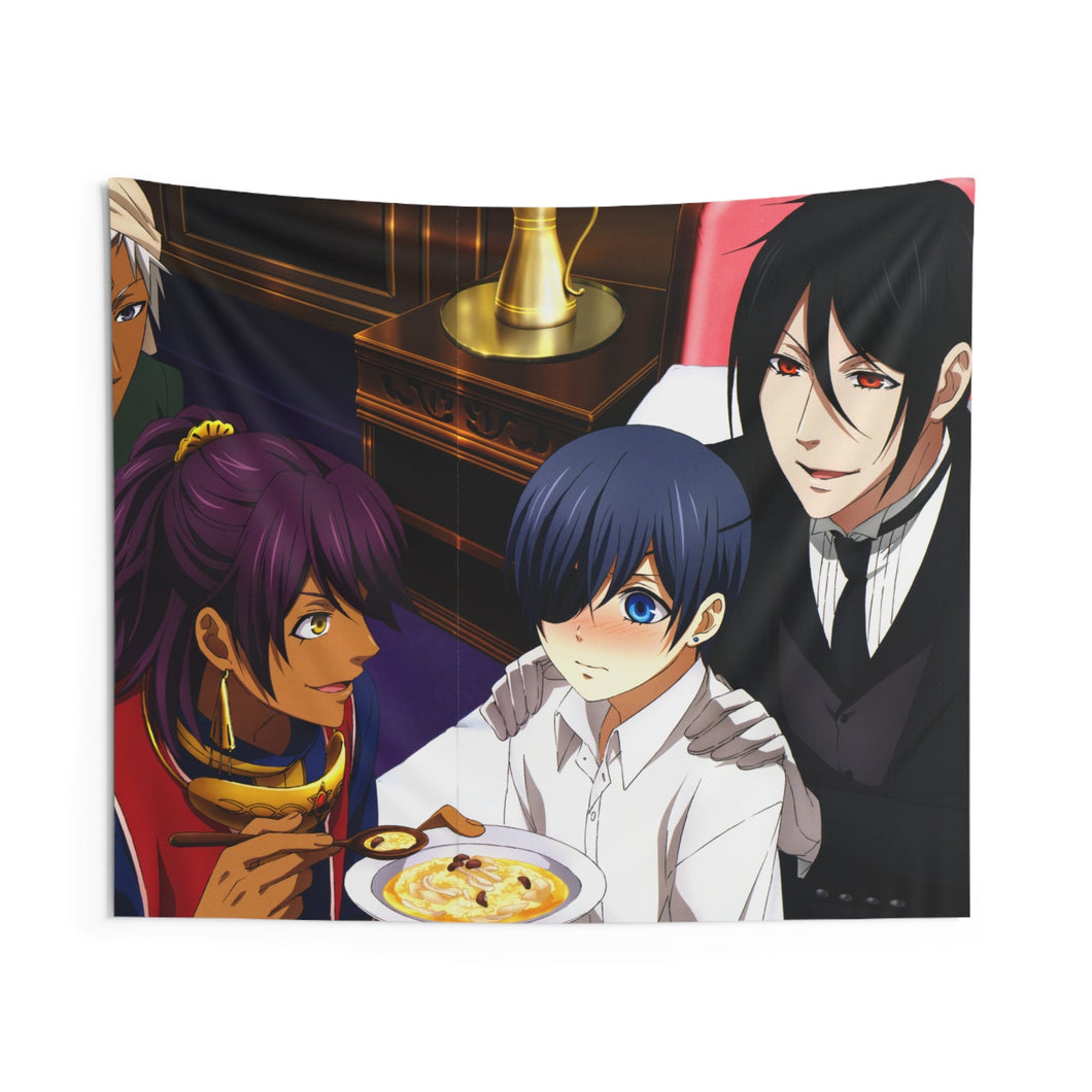 Black Butler Indoor Wall Tapestry
