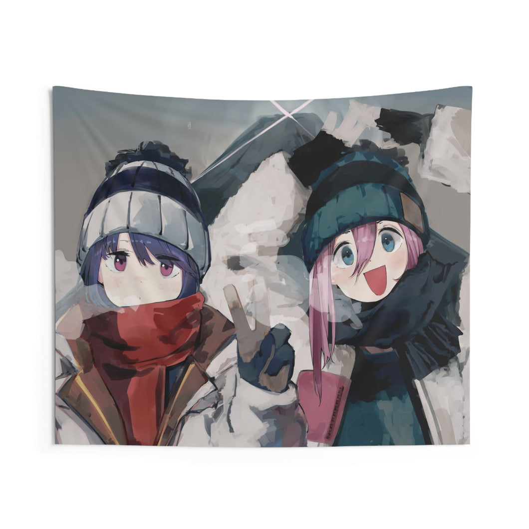 Nadeshiko Kagamihara & Rin Shima Indoor Wall Tapestry