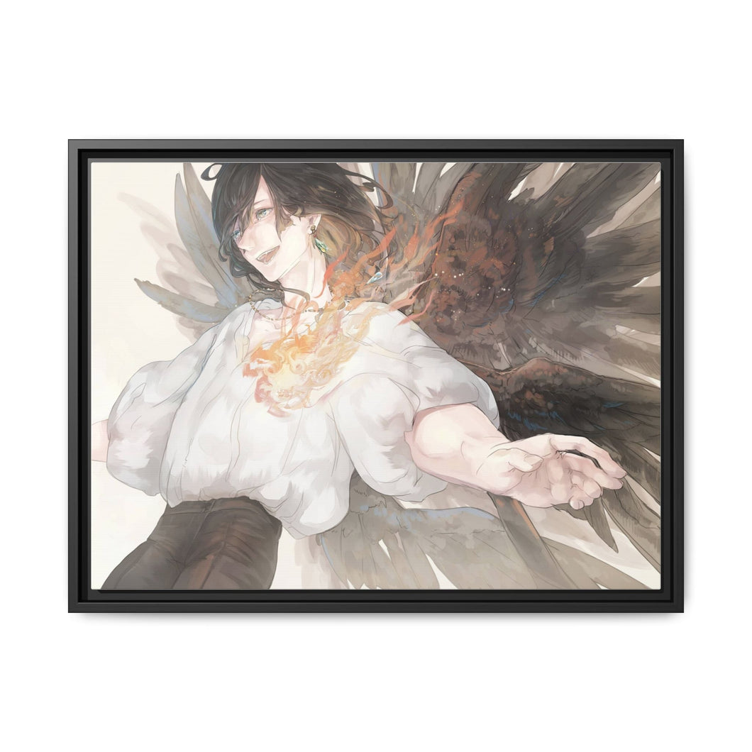Anime Howl's Moving Castle Canvas Framed Art Print