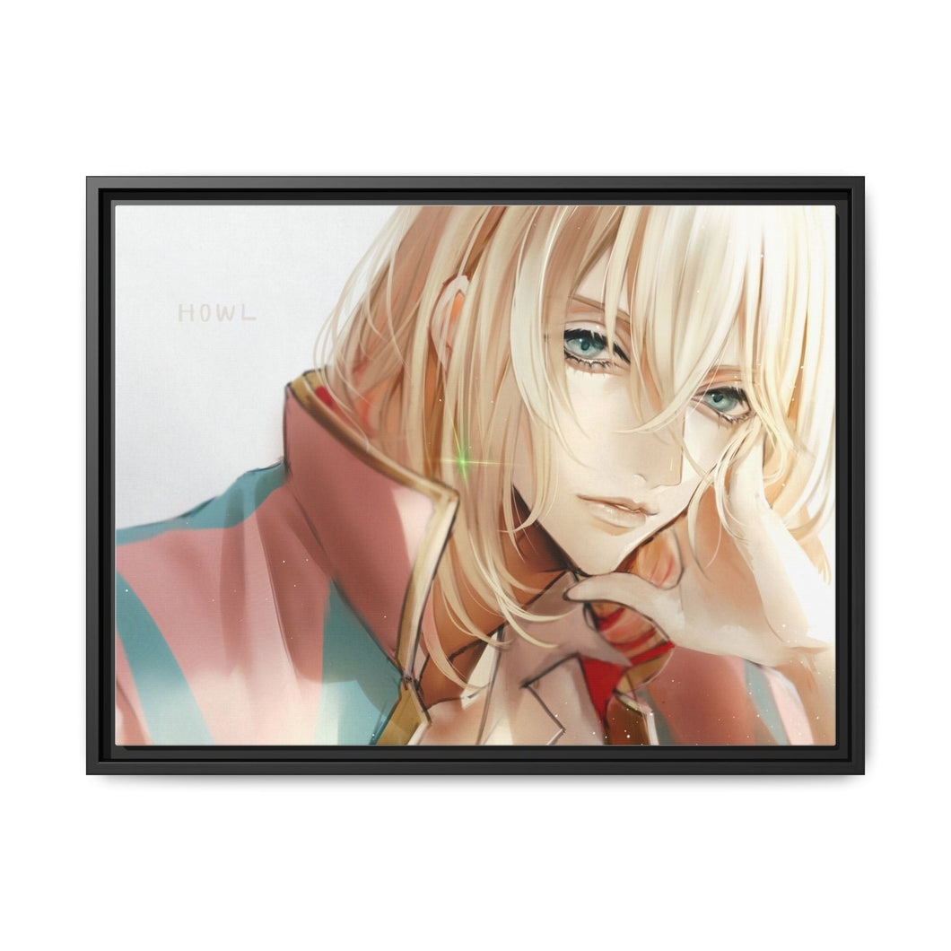 Anime Howl's Moving Castle Canvas Framed Art Print