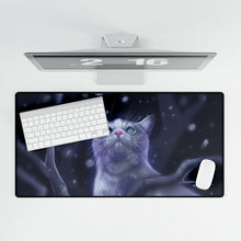 Load image into Gallery viewer, Cat Looking up at the Starry Sky Mouse Pad (Desk Mat)
