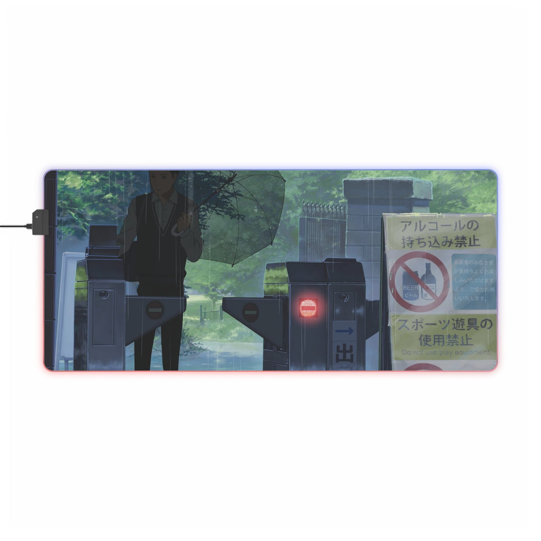 The Garden Of Words RGB LED Mouse Pad (Desk Mat)