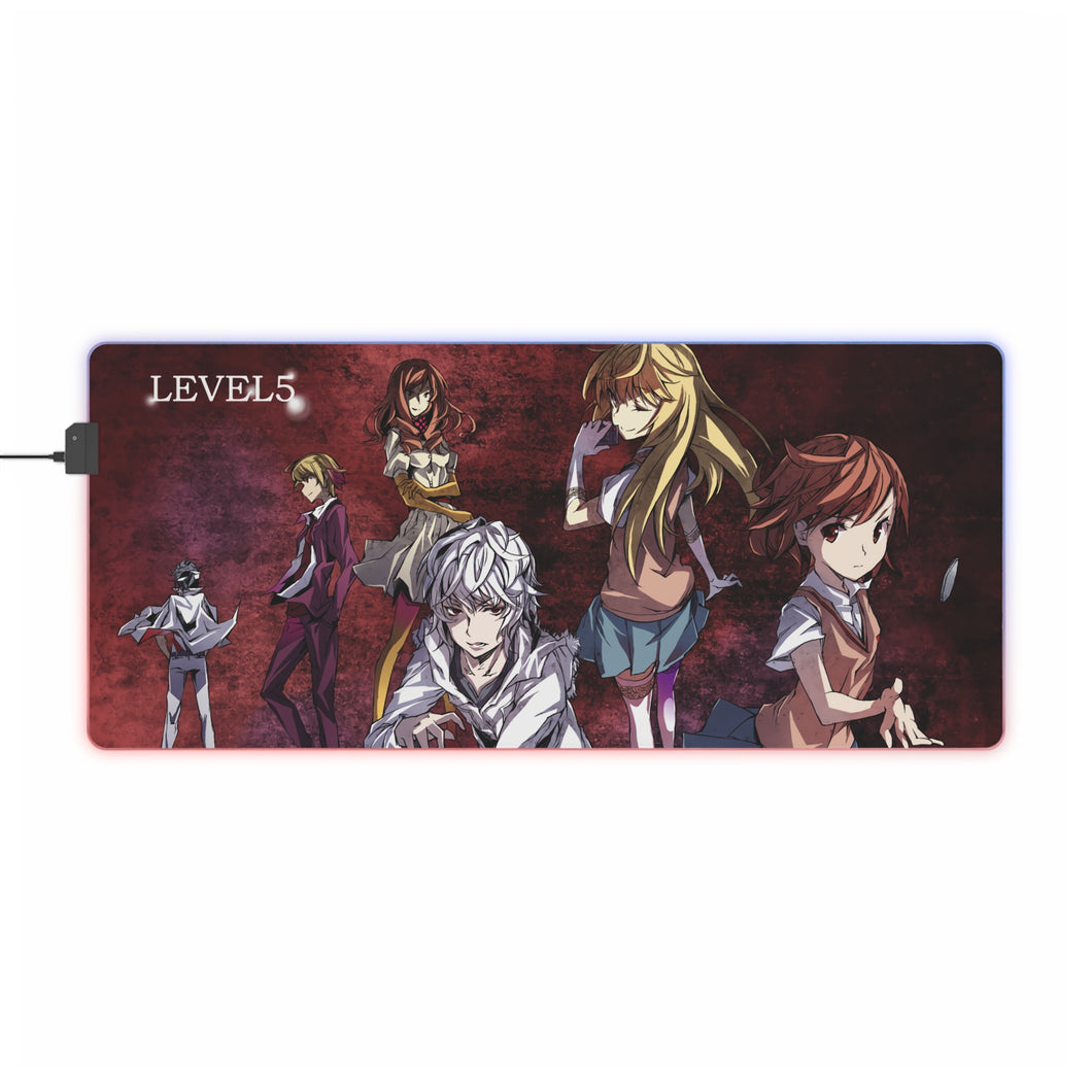 A Certain Scientific Railgun Mikoto Misaka RGB LED Mouse Pad (Desk Mat)