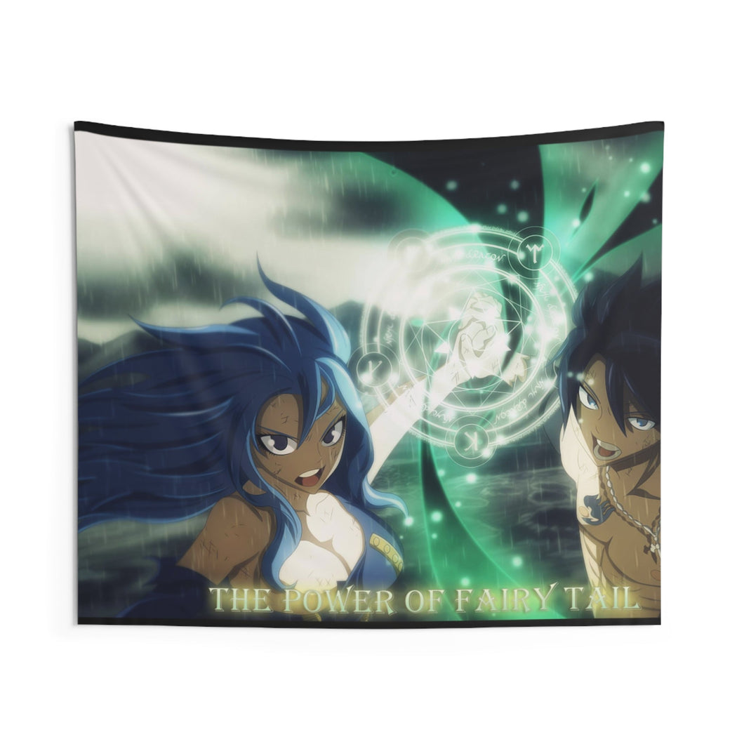 Fairy Tail Gray Fullbuster, Juvia Lockser Indoor Wall Tapestry