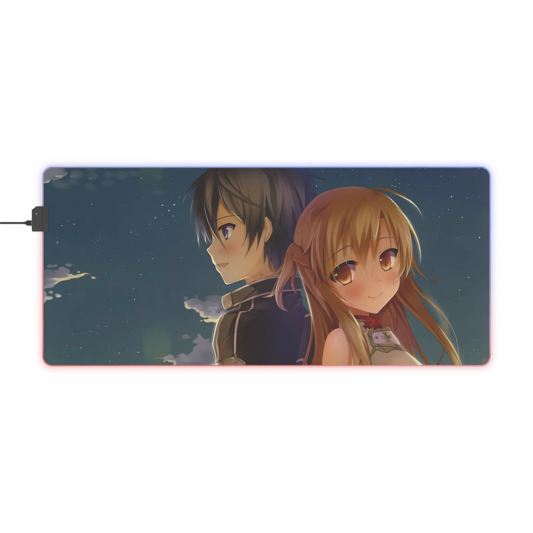 Asuna and Kirito RGB LED Mouse Pad (Desk Mat)