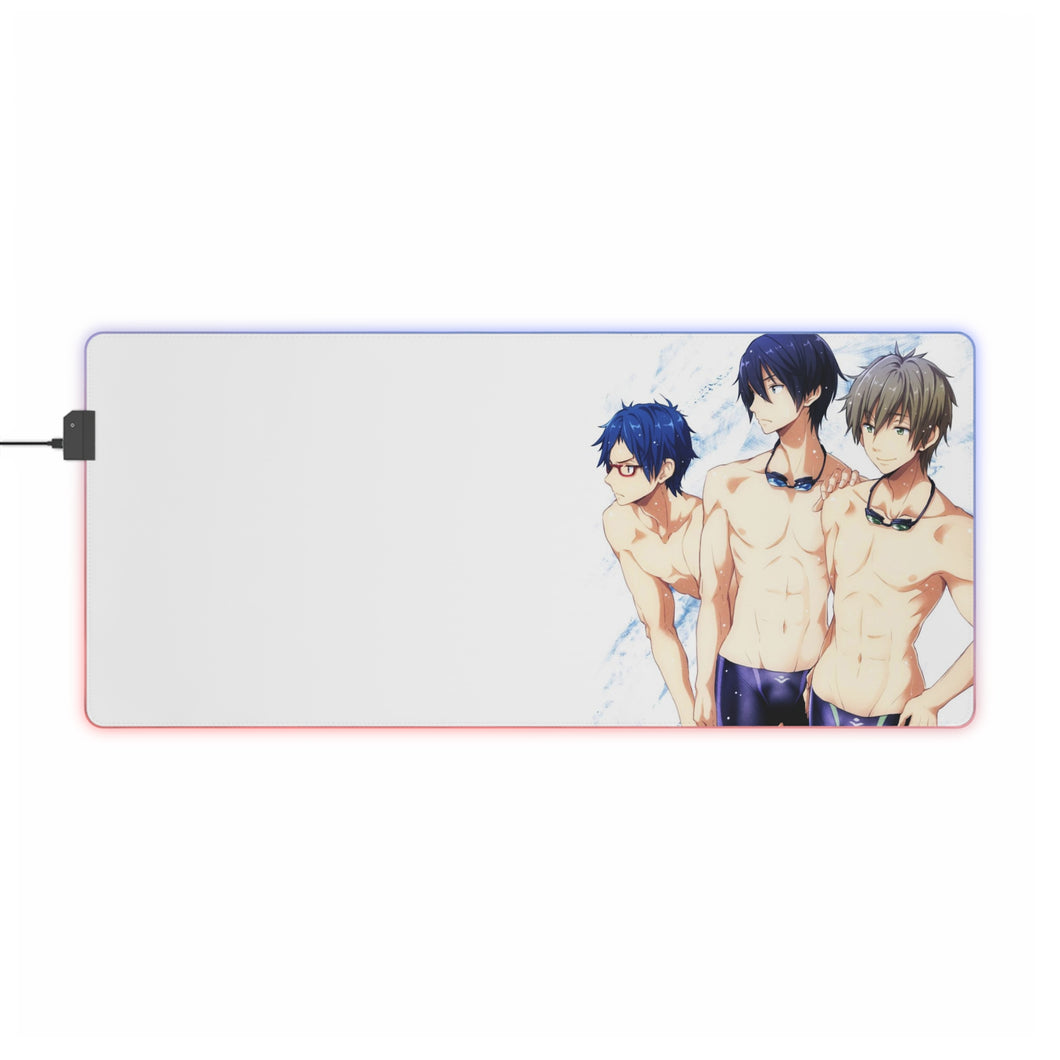 Free! Makoto Tachibana, Haruka Nanase RGB LED Mouse Pad (Desk Mat)