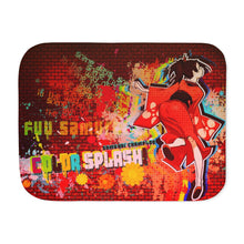 Load image into Gallery viewer, Anime Samurai Champloor Sherpa Blanket
