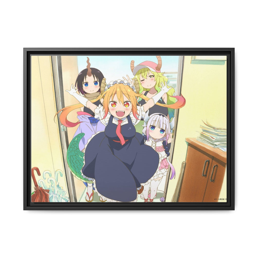 Anime Miss Kobayashi's Dragon Maid Canvas Framed Art Print