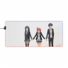 Load image into Gallery viewer, My Teen Romantic Comedy SNAFU Hachiman Hikigaya, Yukino Yukinoshita, Yui Yuigahama RGB LED Mouse Pad (Desk Mat)
