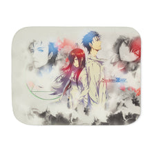 Load image into Gallery viewer, Makise Kurisu &amp; Rintarou Kyouma Sherpa Blanket
