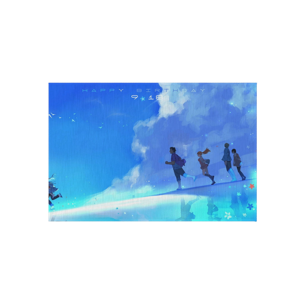 Anohana Meiko Honma, Jinta Yadomi, Naruko Anjou, Tetsudou Hisakawa, Chiriko Tsurumi Rug