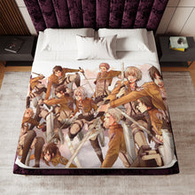 Load image into Gallery viewer, Shingeki no Kyojin - 104th Trainees Squad Sherpa Blanket
