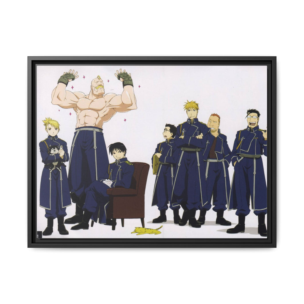 Anime FullMetal Alchemist Canvas Framed Art Print