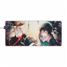 Load image into Gallery viewer, My Hero Academia Izuku Midoriya, Katsuki Bakugou RGB LED Mouse Pad (Desk Mat)

