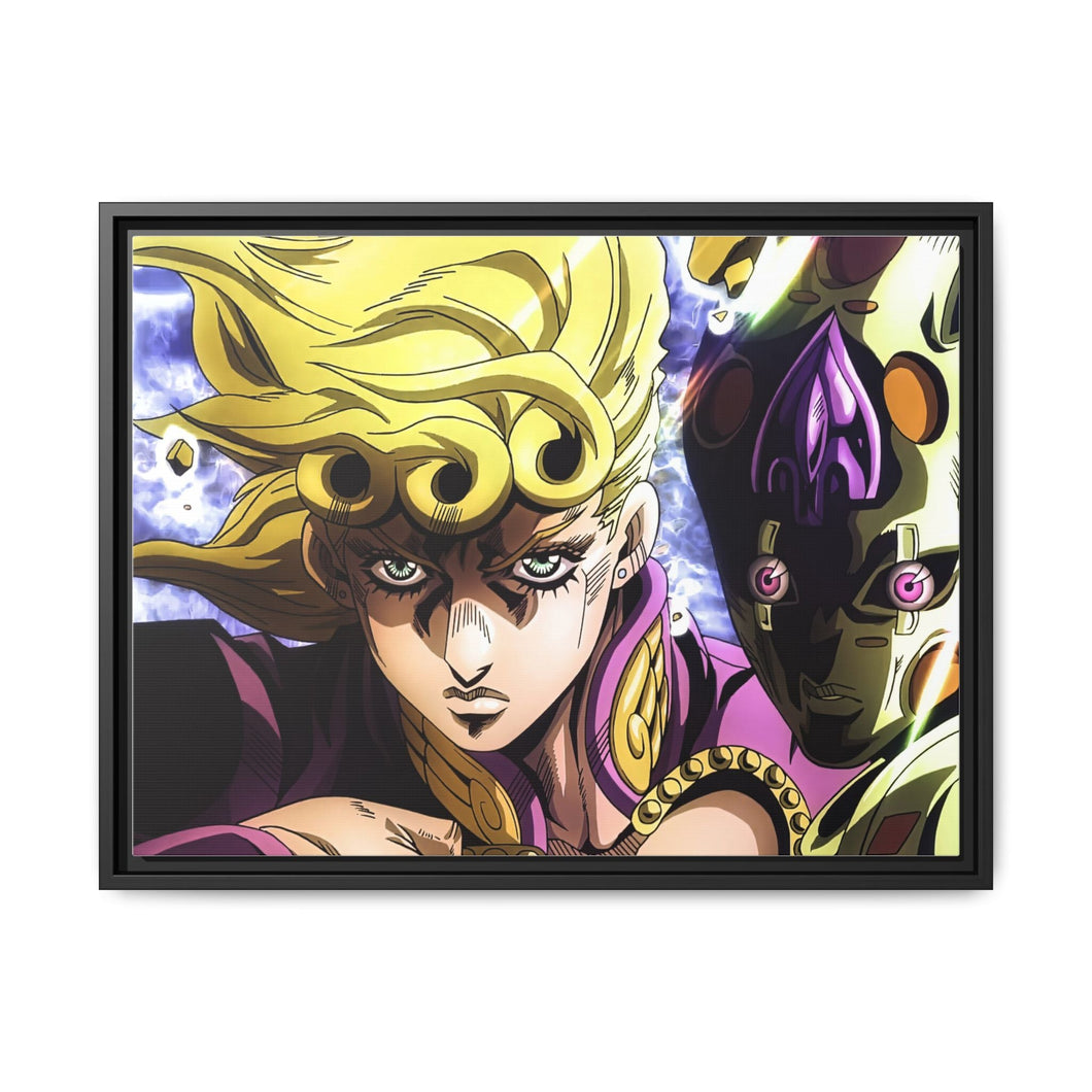 Giorno Giovanna & Golden Experience Requiem Canvas Framed Art Print