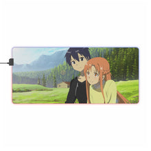 Load image into Gallery viewer, Kirito&amp;Asuna RGB LED Mouse Pad (Desk Mat)
