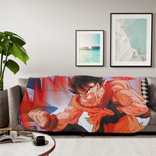 Load image into Gallery viewer, Goku Sherpa Blanket

