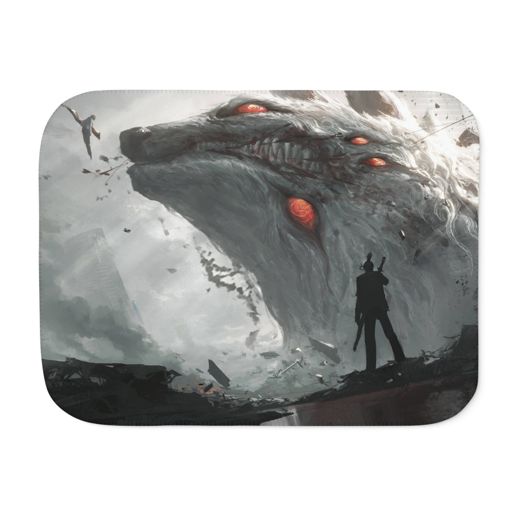 Anime Chainsaw Man Sherpa Blanket