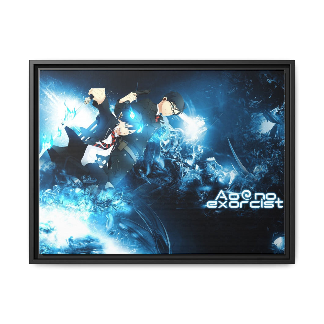 Ao No Exorcist (Blue Exorcist) Canvas Framed Art Print
