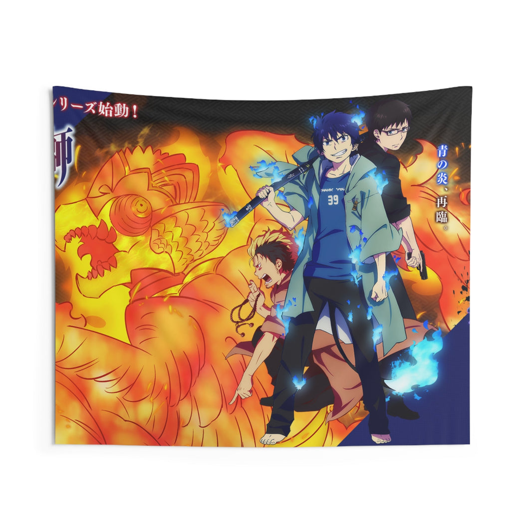 Blue Exorcist Rin Okumura, Yukio Okumura Indoor Wall Tapestry