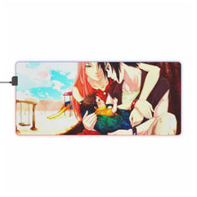 Load image into Gallery viewer, Sakura Sasuke and baby Sarada RGB LED Mouse Pad (Desk Mat)
