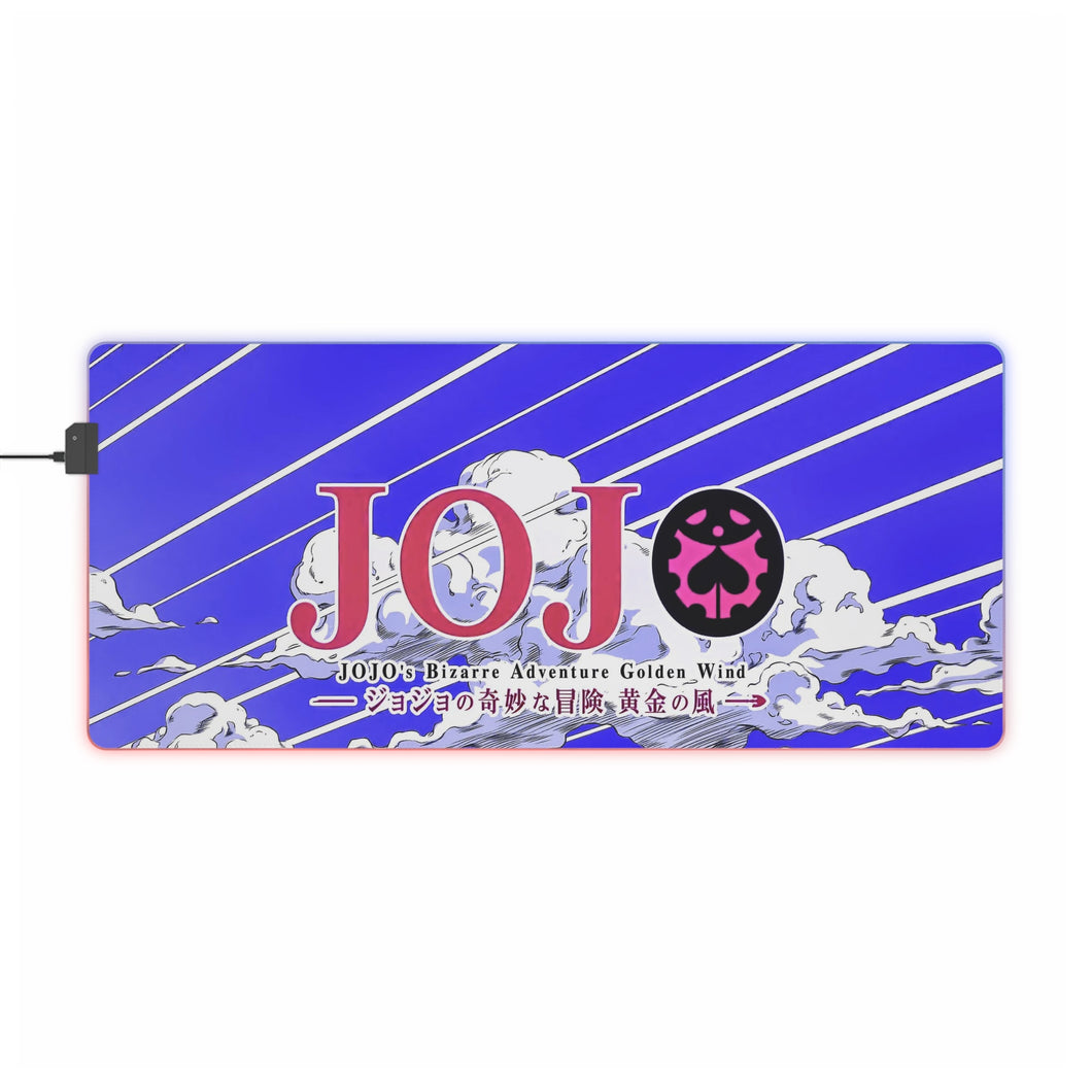 JoJo's Bizarre Adventure: Golden Wind LOGO RGB LED Mouse Pad (Desk Mat)